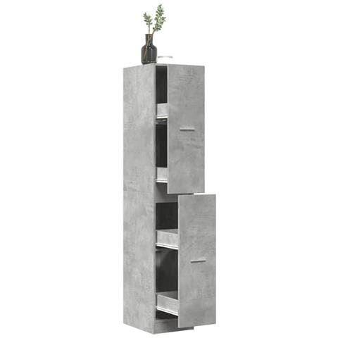 Armadietto da Farmacia Grigio Cemento 30x41x174,5 cm Truciolato - Foto 2