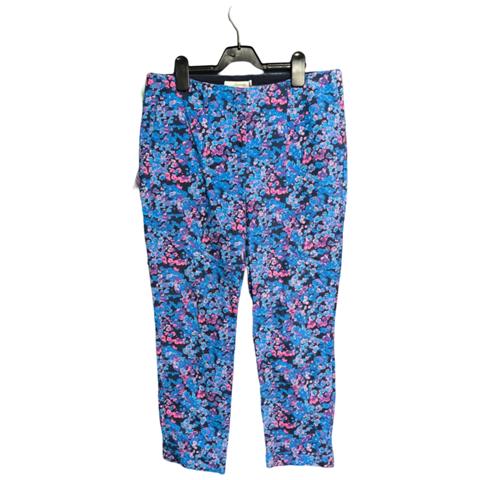 Pantaloni Da Donna Boden Comodi, Eleganti, Blu E Rosa A Fiori Taglia 42 - Foto 1