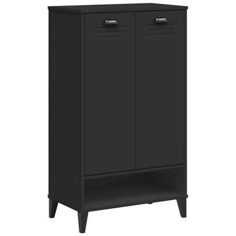 Scarpiera VIKEN Nera in Legno Massello di Pino - Foto 1