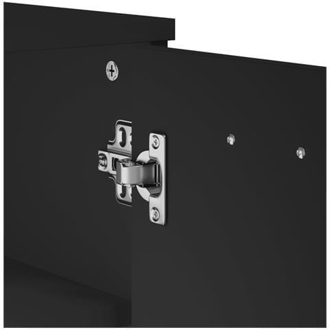 Scarpiera VIKEN Nera in Legno Massello di Pino - Foto 9