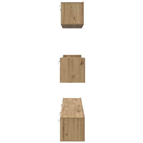 Set mobile TV 7 pcs rovere artigianale 80 x 30 x 30 cm - Foto 9