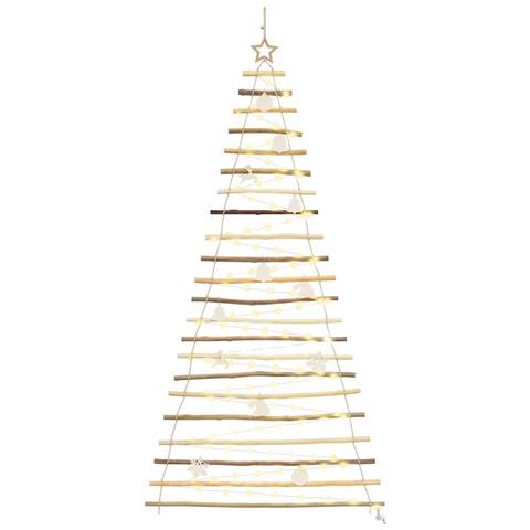 Albero di Natale Naturale 210 cm legno massiccio di frassino - Foto 1