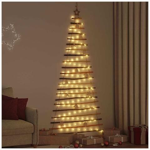 Albero di Natale Naturale 210 cm legno massiccio di frassino - Foto 2