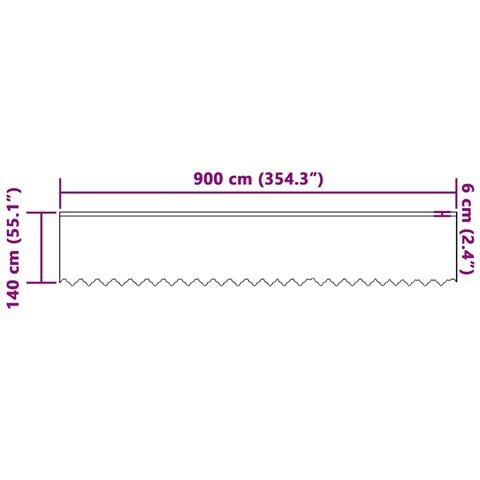 Tenda in Pizzo con tende Bianco 900 x 140 cm Poliestere - Foto 8