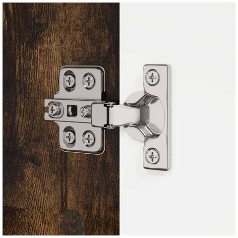 Mobile da Bagno con cassetto Rovere fumé 72,5 x 36,5 x 100 cm - Foto 9