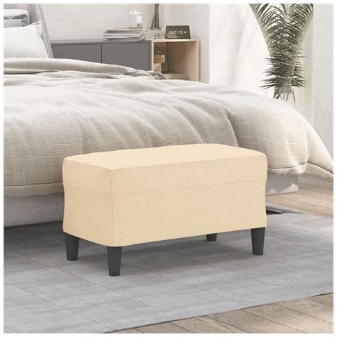 Panca crema 70x35x41 cm in Tessuto - Foto 2