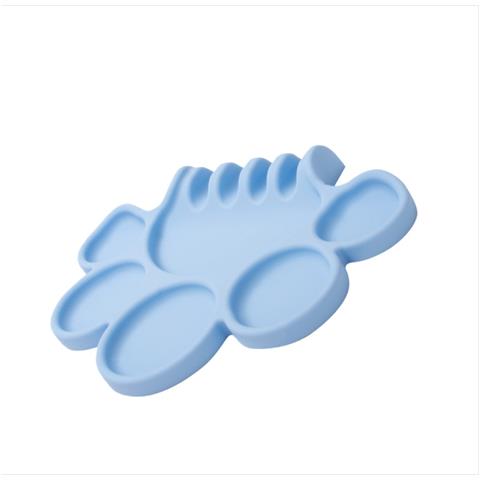 Tavolozza In Silicone Per Trucco Con Porta Pennelli, Tavolozza Per Nail Art E Acquerelli Blue - Foto 3