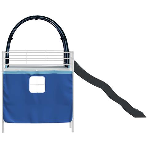 Struttura del letto loft per bambini Bianco e Blu 90 x 200 cm - Foto 9