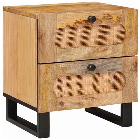 Armadio da Notte con cassetto Naturale 40 x 33 x 46 cm - Foto 1