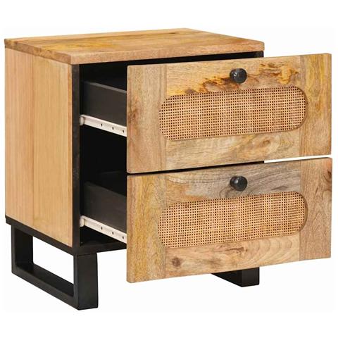 Armadio da Notte con cassetto Naturale 40 x 33 x 46 cm - Foto 2