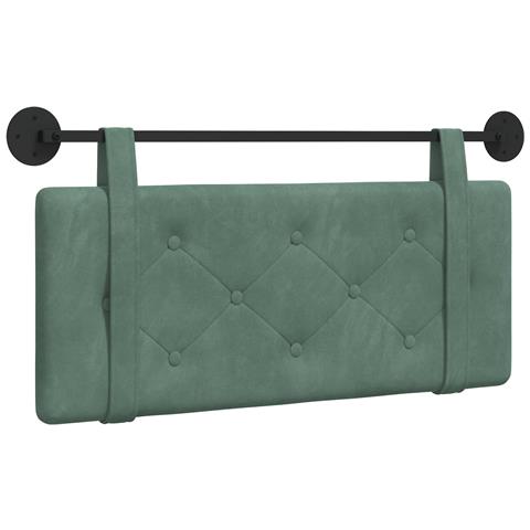 Testata appesa Verde Mare 110 x 55 x 5 cm Velluto - Foto 1