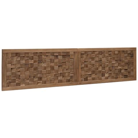 Testiera Naturale Legno di teak solido - Foto 1