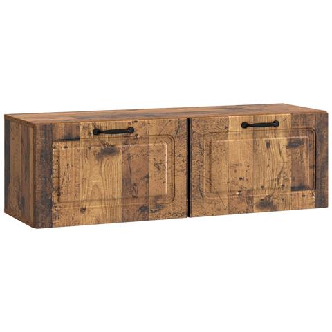 Mobile Porta TV da Muro Legno antico 98 x 31 x 30 cm - Foto 1