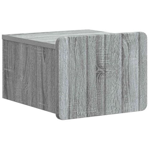 Mobiletto da notte a muro Grigio Sonoma 33 x 34,5 x 24 cm - Foto 1