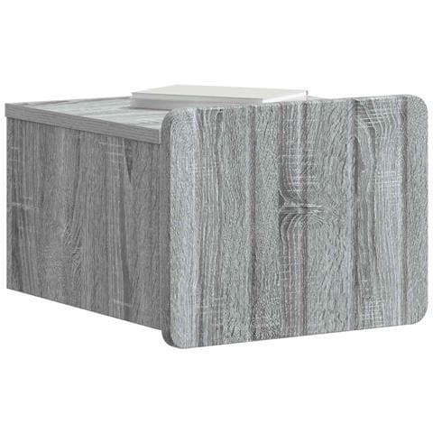Mobiletto da notte a muro Grigio Sonoma 33 x 34,5 x 24 cm - Foto 2