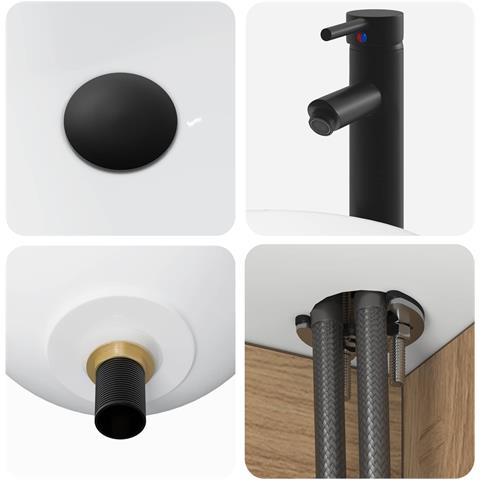 Set di mobili per il bagno 3 pz Rovere Artigianale - Foto 10