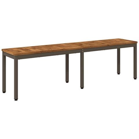 Panchina da giardino 161 x 35 x 45 cm Legno di Acacia Massello - Foto 1