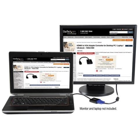 Adattatore HDMI a VGA - Convertitore HDMI a VGA per Portatili desktop / laptop / ultrabook - 1920 x 1080 - Foto 2