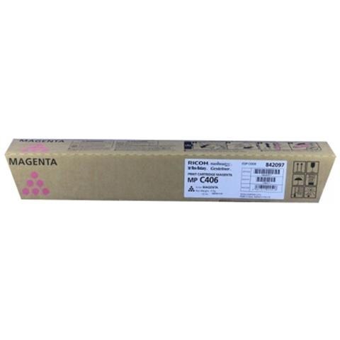 842097 Toner Originale Magenta per Mp C306 / C406 Capacità 6000 Pagine - Foto 1