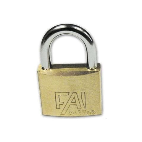 Lucchetto Rettangolare Ad Arco In Ottone 50 Mm Fai - Foto 1