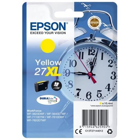 C13T27144012 Cartuccia Ink Originale Gialla per WorkForce WF-3620DWF Capacità 1100 Pagine - Foto 6