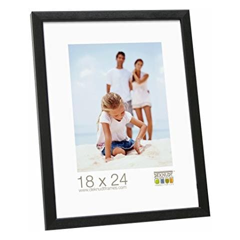 Cornice Portafoto in Legno 21 x 29,7 cm Colore Nero - Foto 1