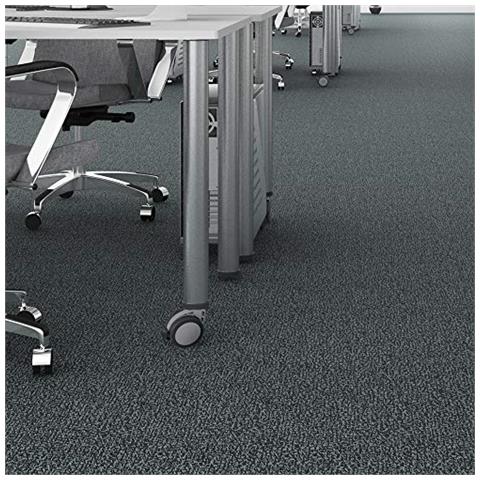 2037921 Set Di 4 Rotelle Pivotanti Grigie Per Mobile Con Piastra Di Assemblaggio E Cuscinetto A Sfere, Diametro 80 Mm - Foto 2