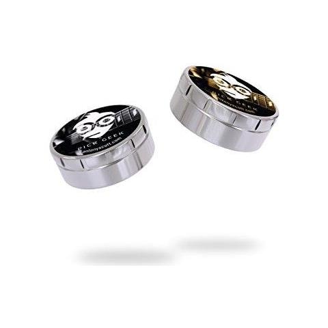 Scegli Geek Cube - 2 Set Di Guitar Picks Premium Per La Vostra Elettrica Acustica O Bass Guitar - Celluloide Delrin - X Pesante Pesante Media Light - In 2 Metal Pocket Scatole - Un Regalo Perfetto - Garantito - Foto 1