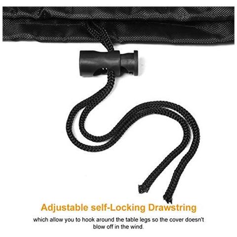 Copertine Tavolo Da Giardino Giardino Di Copertura Di Mobili Rettangolare Impermeabile Di Copertura Per Mobili Da Giardino Coperture Heavy Duty Tavolo Esterno Per Patio Furniture Set - 170x94x70cm - Foto 2