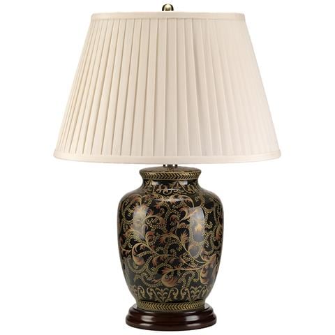 Lampada Da Tavolo Piccola 1 Luce Nero, Oro, E27 - Foto 2