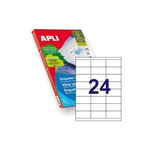 Etichetta 70 mm x 35 mm A4 - Bianco - Foto 1