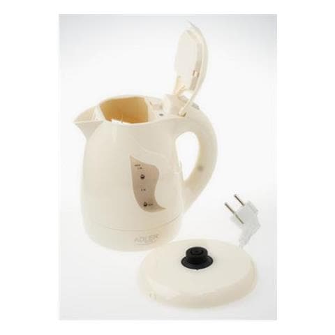 Bollitore Ad 08 B Standard, Plastica, Beige, 850 W, Base Girevole A 360°, 1 L - Foto 2