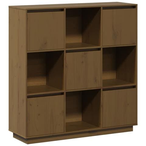 Credenza Miele 110,5x35x117 Cm In Legno Massello Di Pino - Foto 1