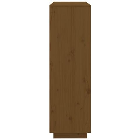 Credenza Miele 110,5x35x117 Cm In Legno Massello Di Pino - Foto 10