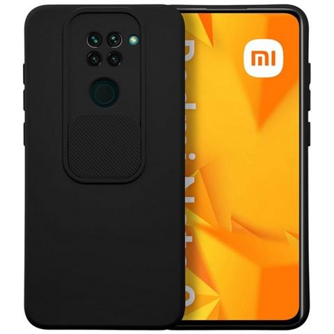 Custodia Tpu Silicone Cover Case Per Xiaomi Redmi Note 9 Black - Foto 1