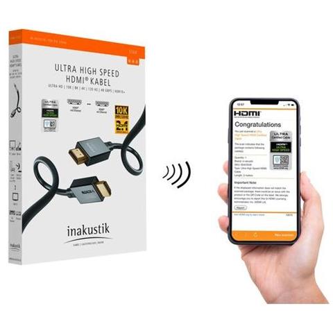 Inakustik 00324620 Cavo Hdmi 2 M Hdmi Tipo A (standard) Nero - Foto 2