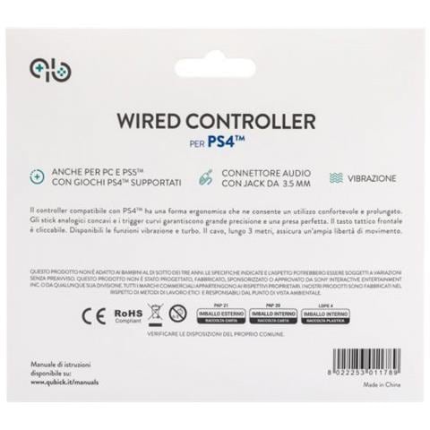 ACP40177 periferica di gioco Nero, Blu USB Gamepad Analogico /Digitale PC, PlayStation 4, PlayStation 5 - Foto 8