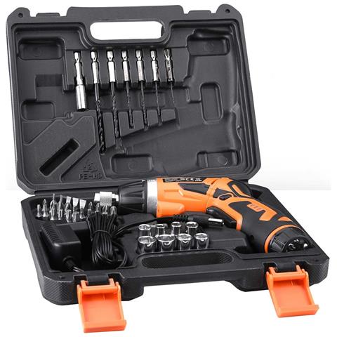 Avvitatore Cacciavite Elettrico A Batteria Trapano Con 38 Punte E Torcia Led - Foto 2