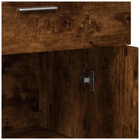 Credenza Rovere Fumo 60x30x84 Cm In Legno Multistrato - Foto 2