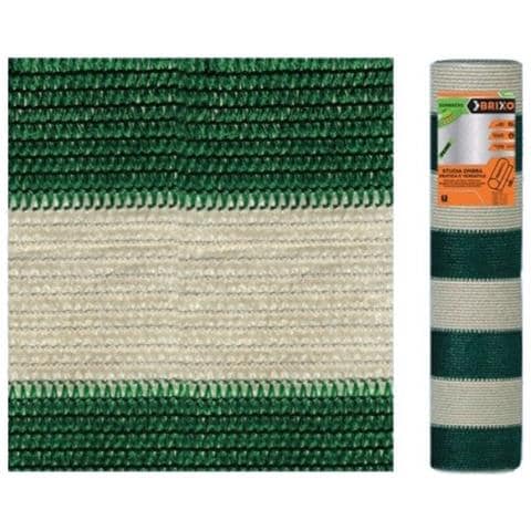 Stuoia Rete Ombreggiante Sombrero Bianco Verde Brixo Lunghezza 100 Mt - Altezza 200 Cm - Foto 1