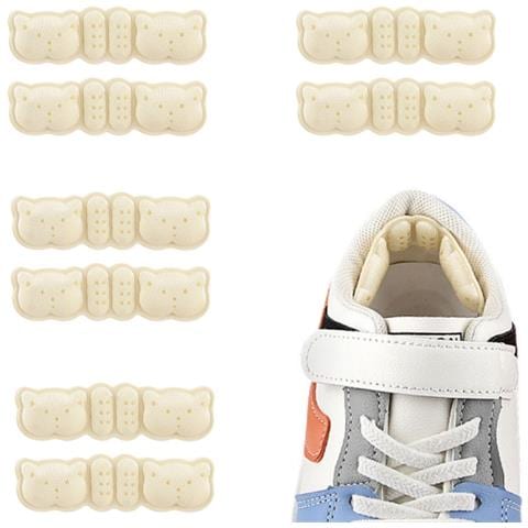 Cuscinetti Per Scarpe Con Cuscino Adesivo Per Tallone, 4 Paia Beige - Foto 1