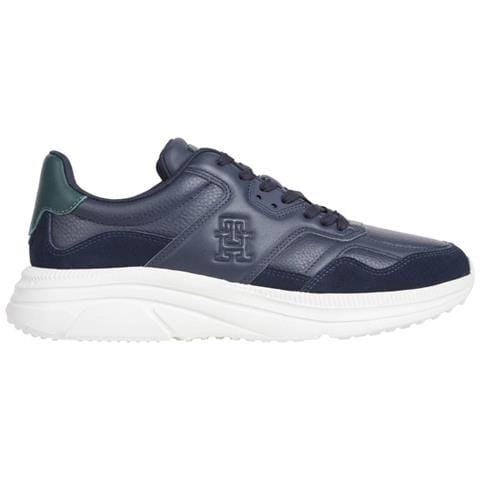 Modern Best Mix Sneakers Pelle Scarpe Uomo Blu Eu 44, Fm0fm04938 Dw5 - Foto 1