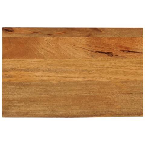 Piano Tavolo Bordi Vivi 50x20x3,8 Cm In Legno Massello Di Mango - Foto 1