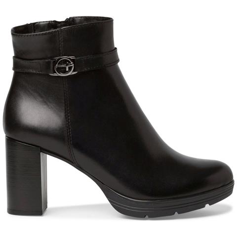 Black Elegant Closed Booties Stivaletti Pelle Scarpe Donna Nero Eu 38, 1-25014-41 001 - Foto 2