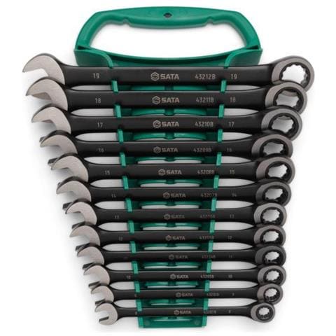 Set Chiavi Combinate Metriche A Cricchetto Black Edition 12 Pz - Foto 1