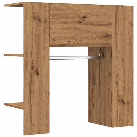 Scaffale Ingresso Rovere 97,5x37x99 Cm Legno Multistrato - Foto 2