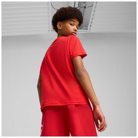 Ess Logo Lab Summer Tee B 68579511, Bambini, Rosso, 164 - Foto 5