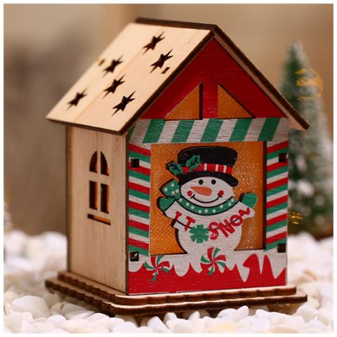 Ciondolo 3 Casa Di Legno Bambola E Neve - Foto 2