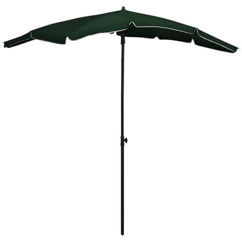 Lusso Casadino -  Ombrellone Da Giardino Con Palo 200x130 Cm Verde - Foto 2