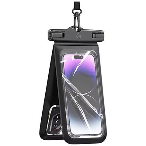 Custodia Impermeabile Per Smartphone 7” A Doppia Tasca Ip68, Nero - Foto 1